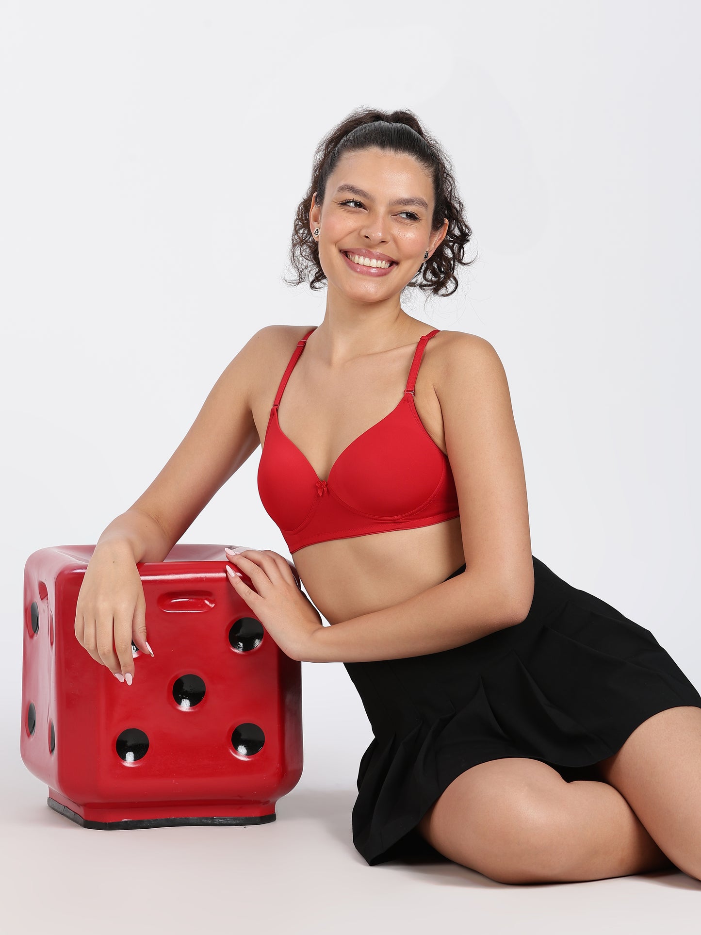 Red Flawless Fit Ultra-Comfort Padded Bra