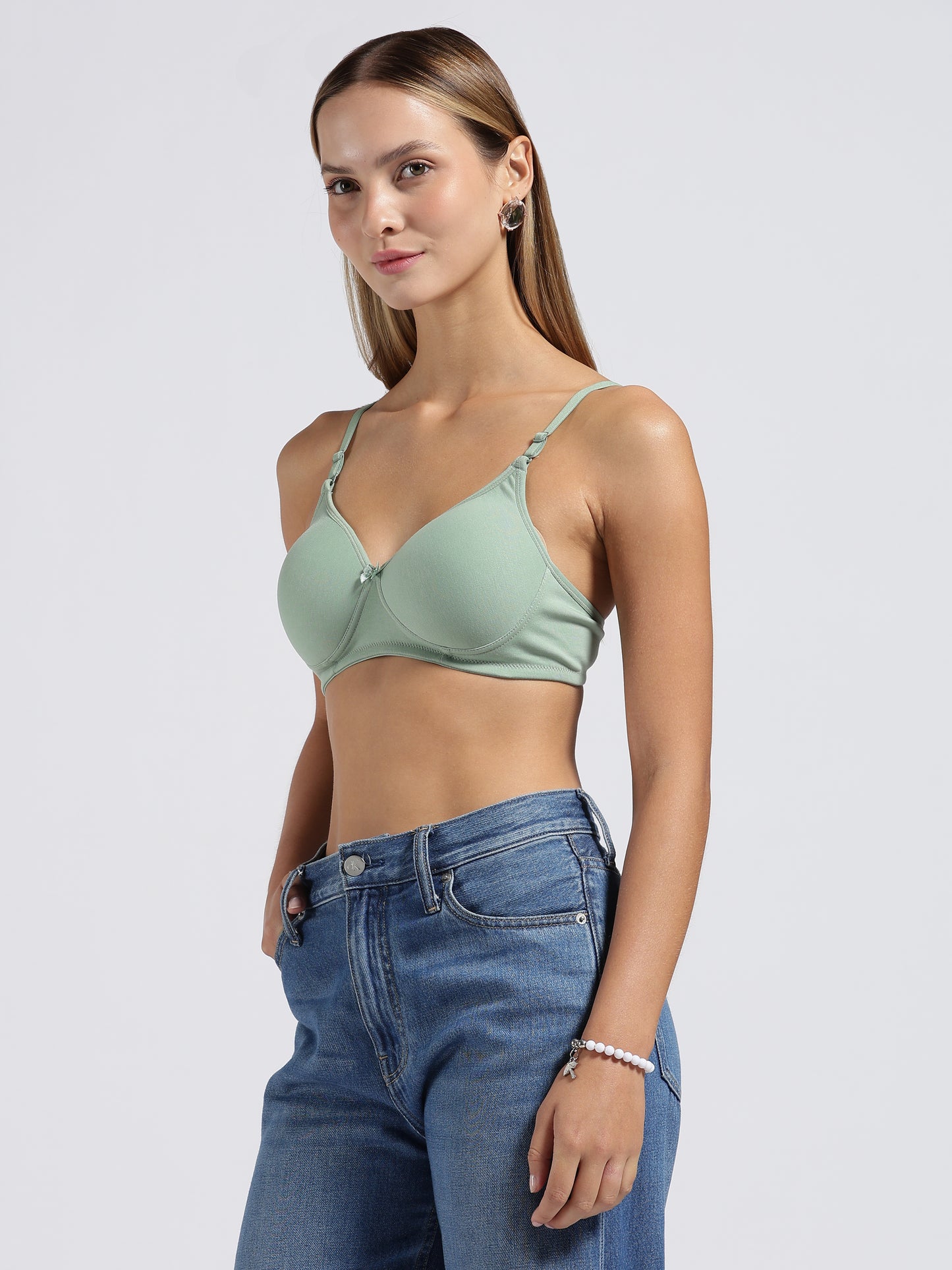 Mint Green Cloud Fit Lightly Padded Bra