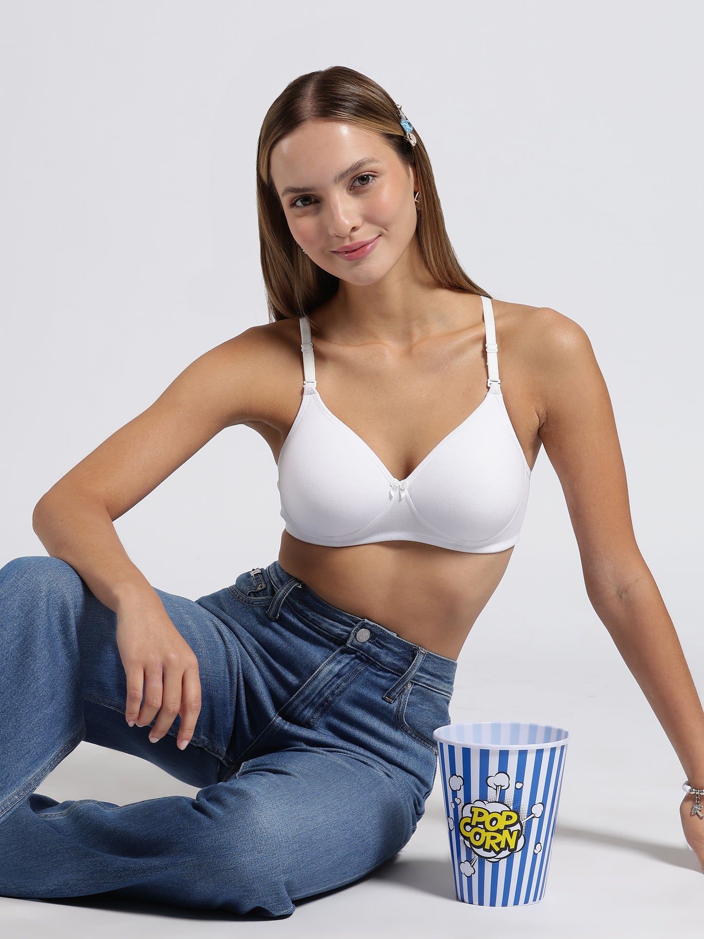 White Cloud Fit Lightly Padded Bra