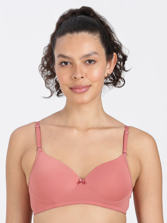 Peach Flawless Fit Ultra-Comfort Padded Bra