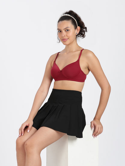Maroon Flawless Fit Ultra-Comfort Padded Bra