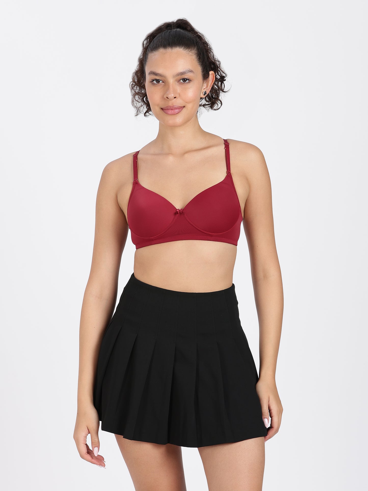 Maroon Flawless Fit Ultra-Comfort Padded Bra