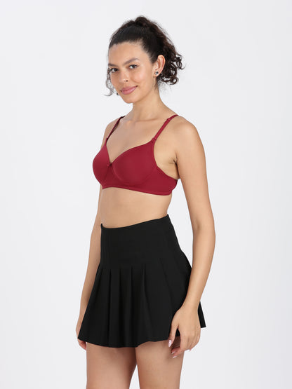Maroon Flawless Fit Ultra-Comfort Padded Bra