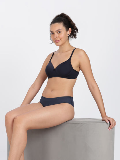 Navy Blue Flawless Fit Ultra-Comfort Padded Bra