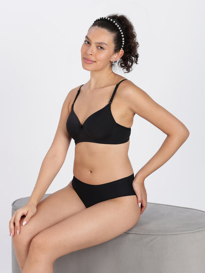 Black Flawless Fit Ultra-Comfort Padded Bra