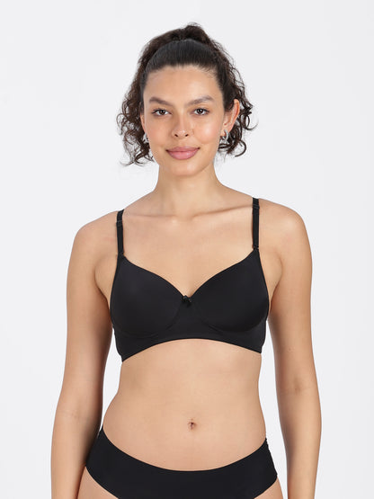 Black Flawless Fit Ultra-Comfort Padded Bra