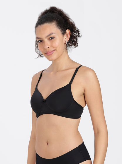 Black Flawless Fit Ultra-Comfort Padded Bra