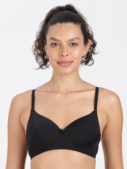 Black Flawless Fit Ultra-Comfort Padded Bra