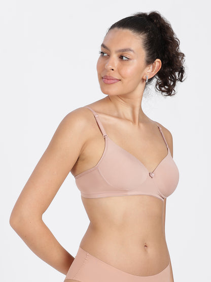 Nude/Light Beige Flawless Fit Ultra-Comfort Padded Bra