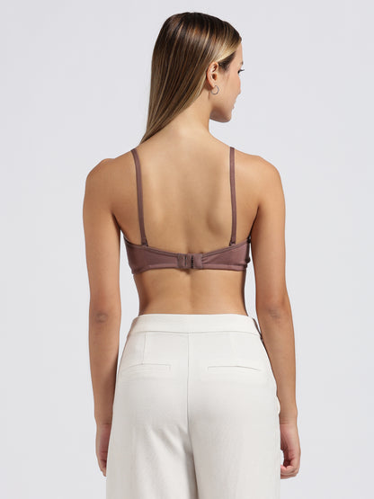 Dusty Brown Cloud Fit Lightly Padded Bra
