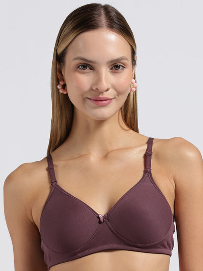 Deep Wine Cloud Fit Lightly Padded Bra