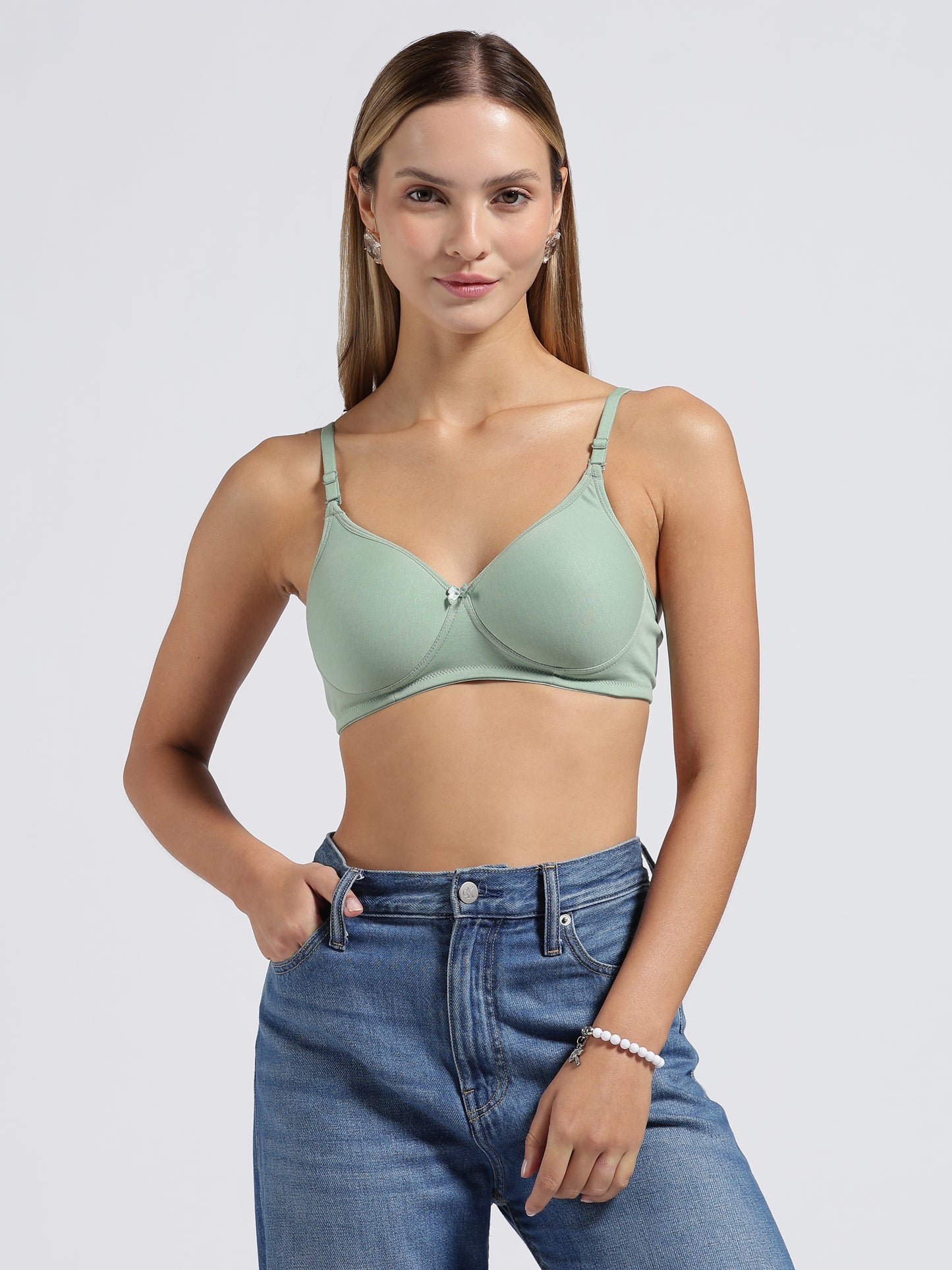 Mint Green Cloud Fit Lightly Padded Bra
