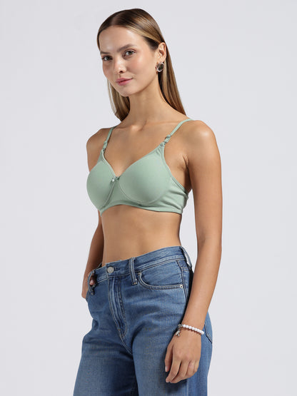Mint Green Cloud Fit Lightly Padded Bra