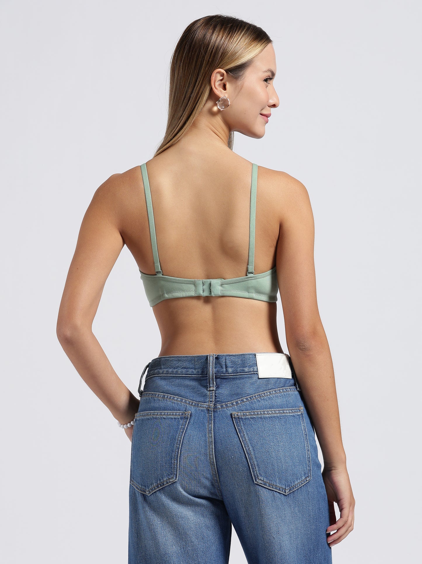 Mint Green Cloud Fit Lightly Padded Bra