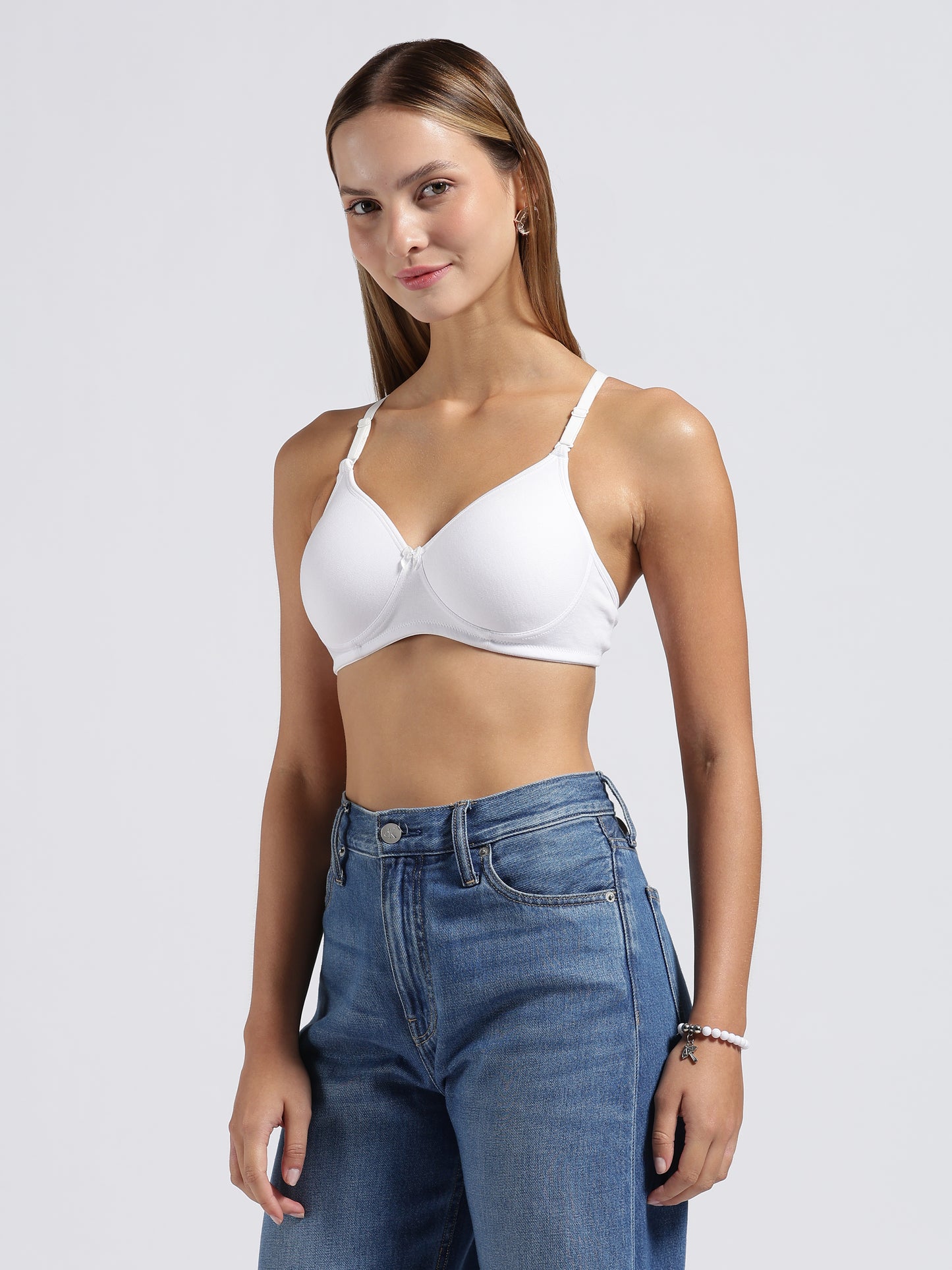White Cloud Fit Lightly Padded Bra