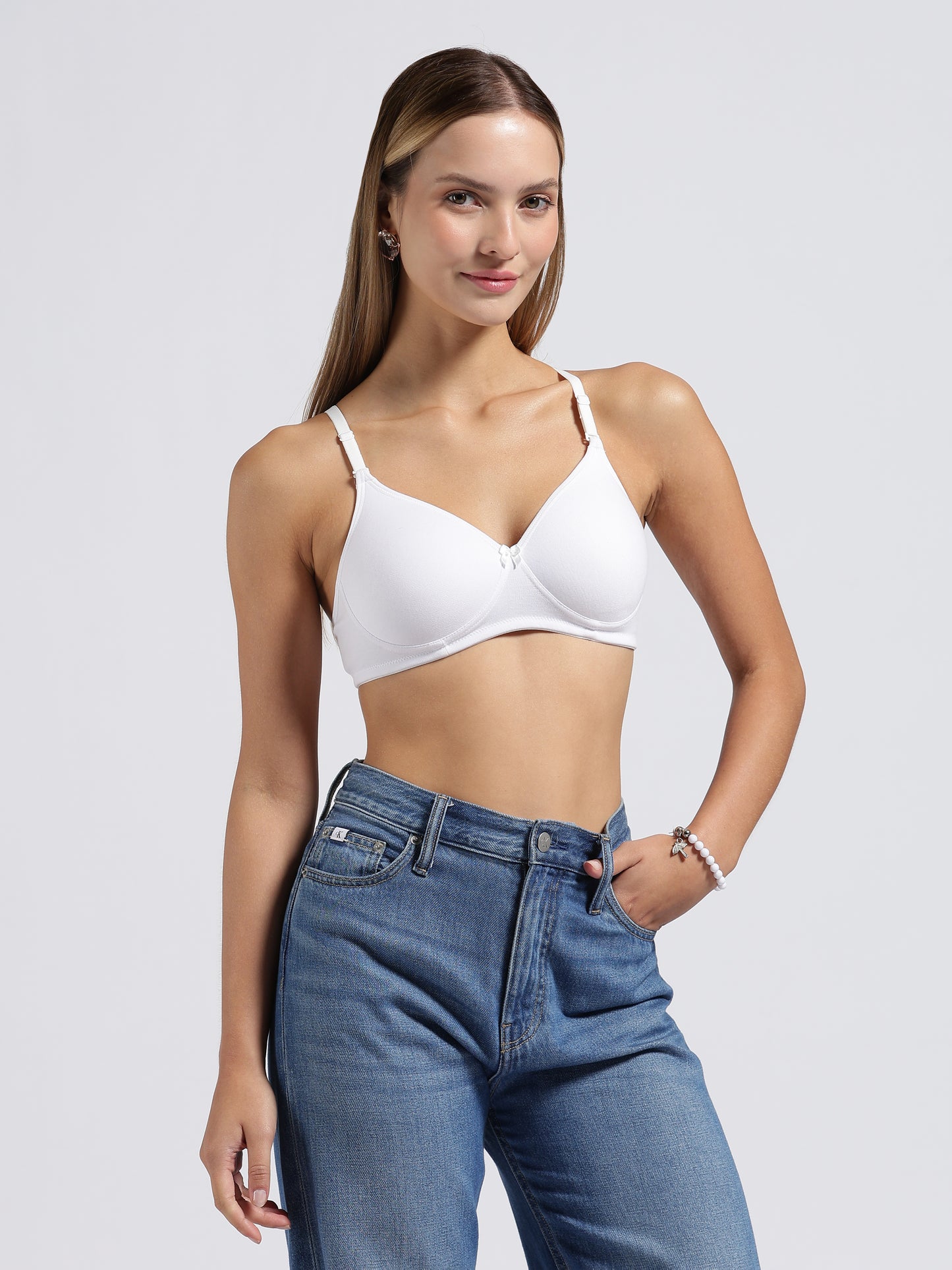 White Cloud Fit Lightly Padded Bra