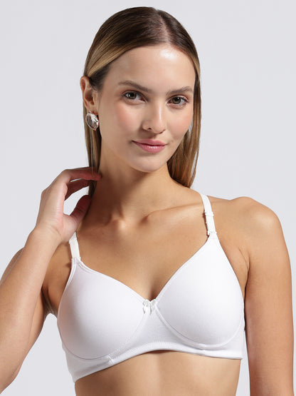 White Cloud Fit Lightly Padded Bra