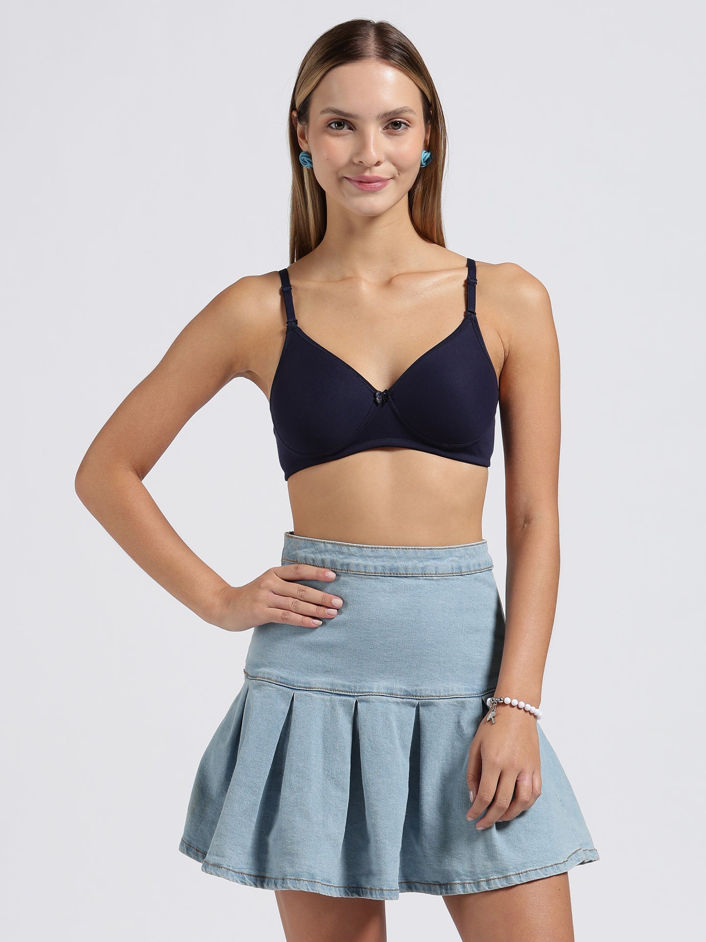 Navy Blue Cloud Fit Lightly Padded Bra
