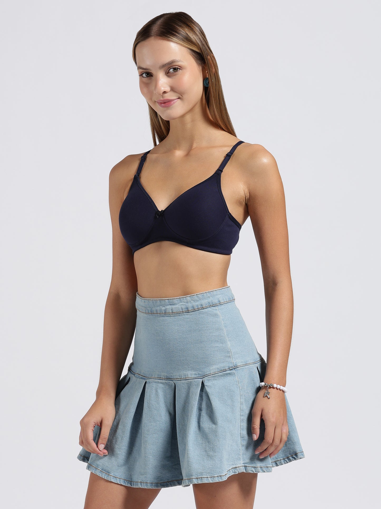 Navy Blue Cloud Fit Lightly Padded Bra