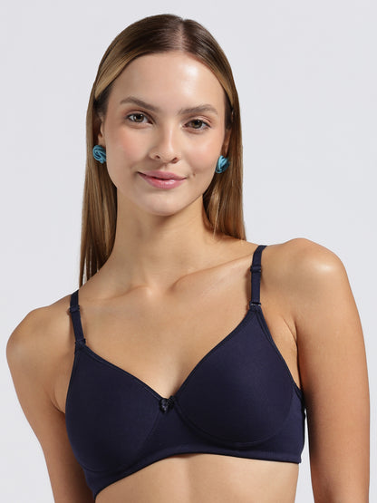 Navy Blue Cloud Fit Lightly Padded Bra