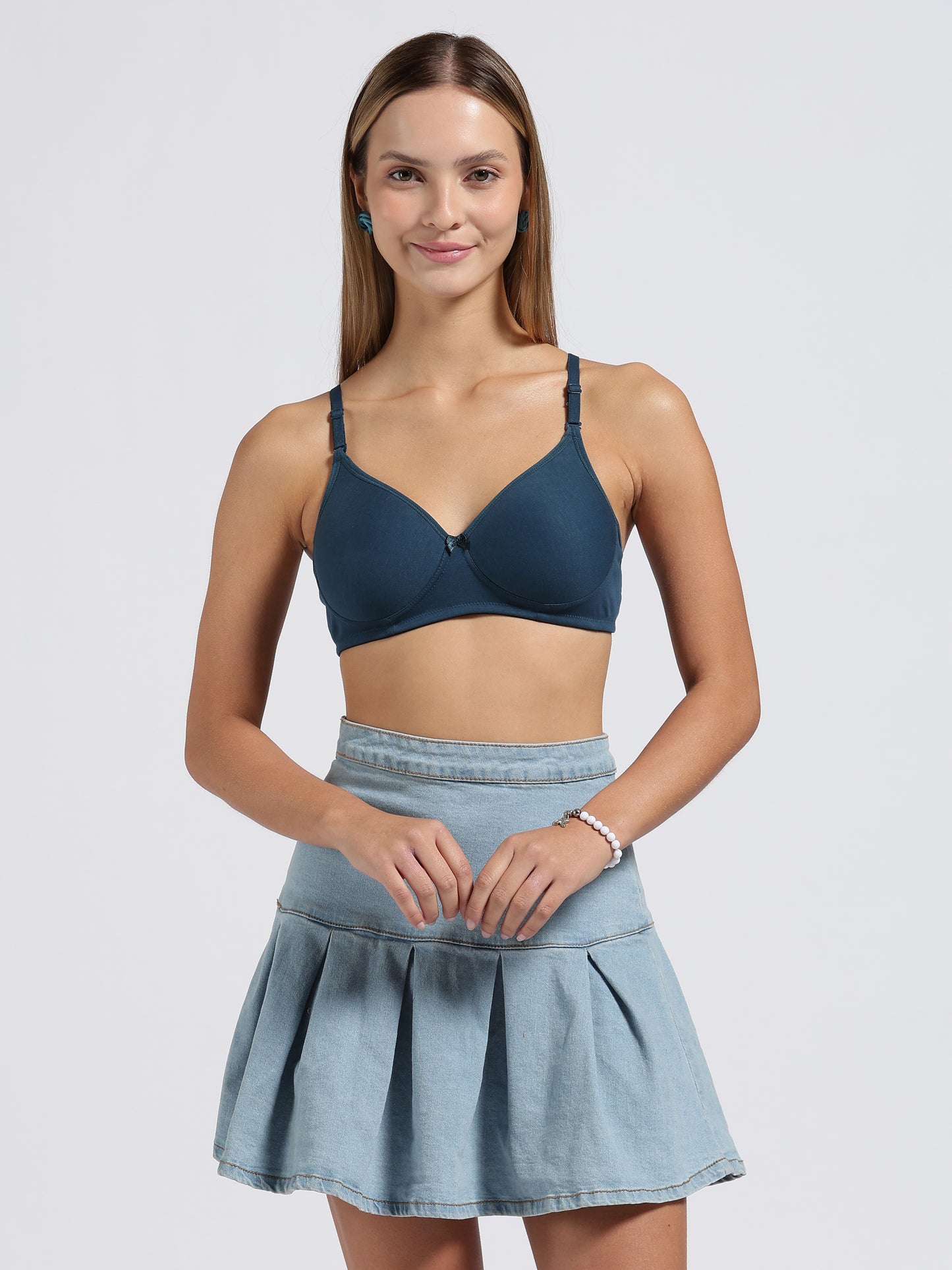 Teal Blue Cloud Fit Lightly Padded Bra