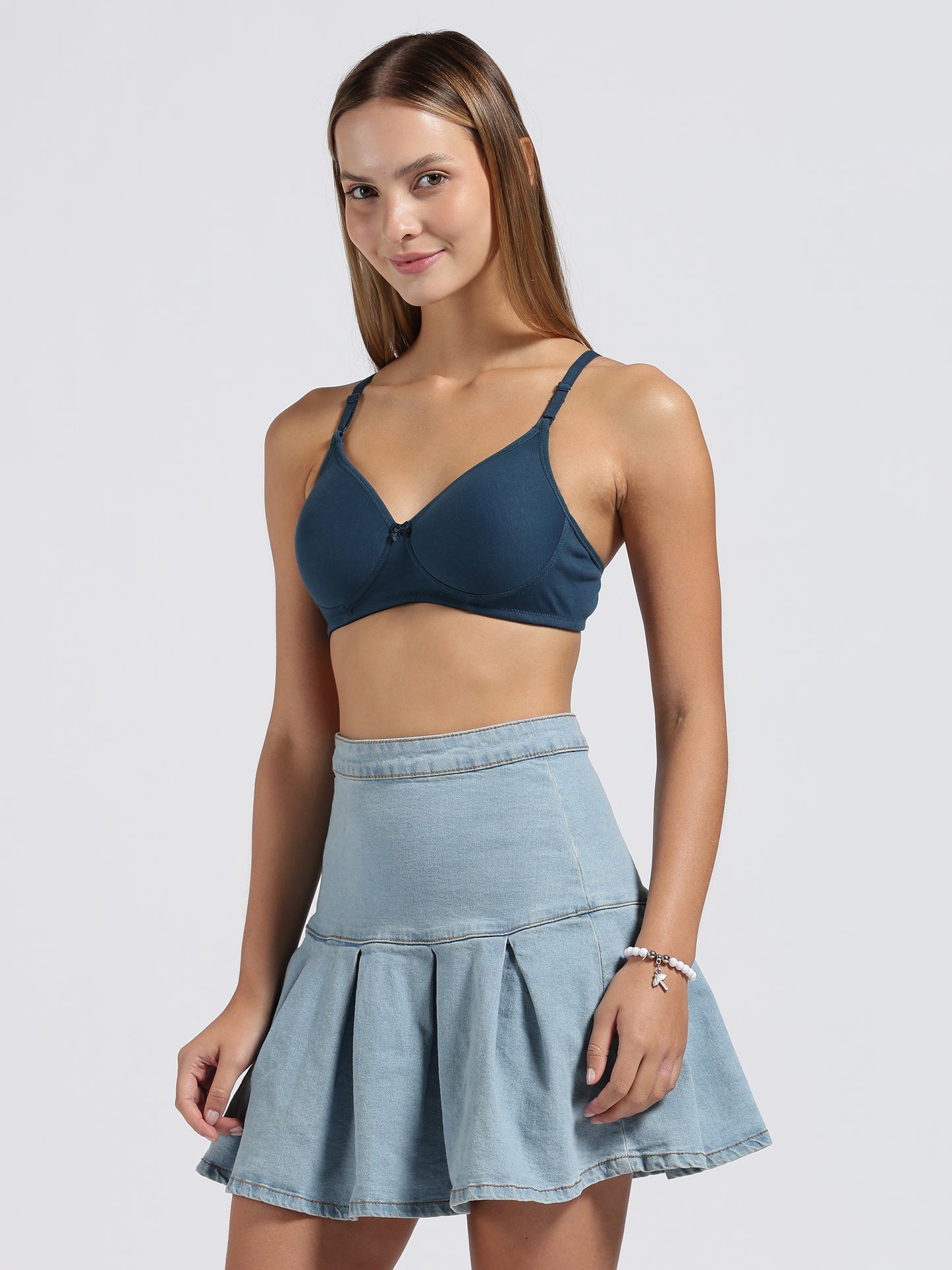 Teal Blue Cloud Fit Lightly Padded Bra