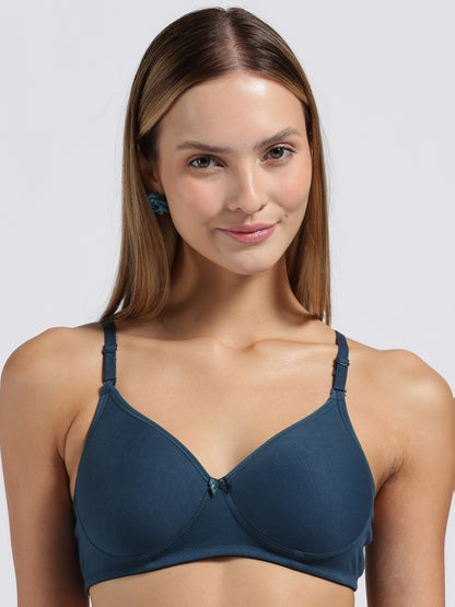 Teal Blue Cloud Fit Lightly Padded Bra