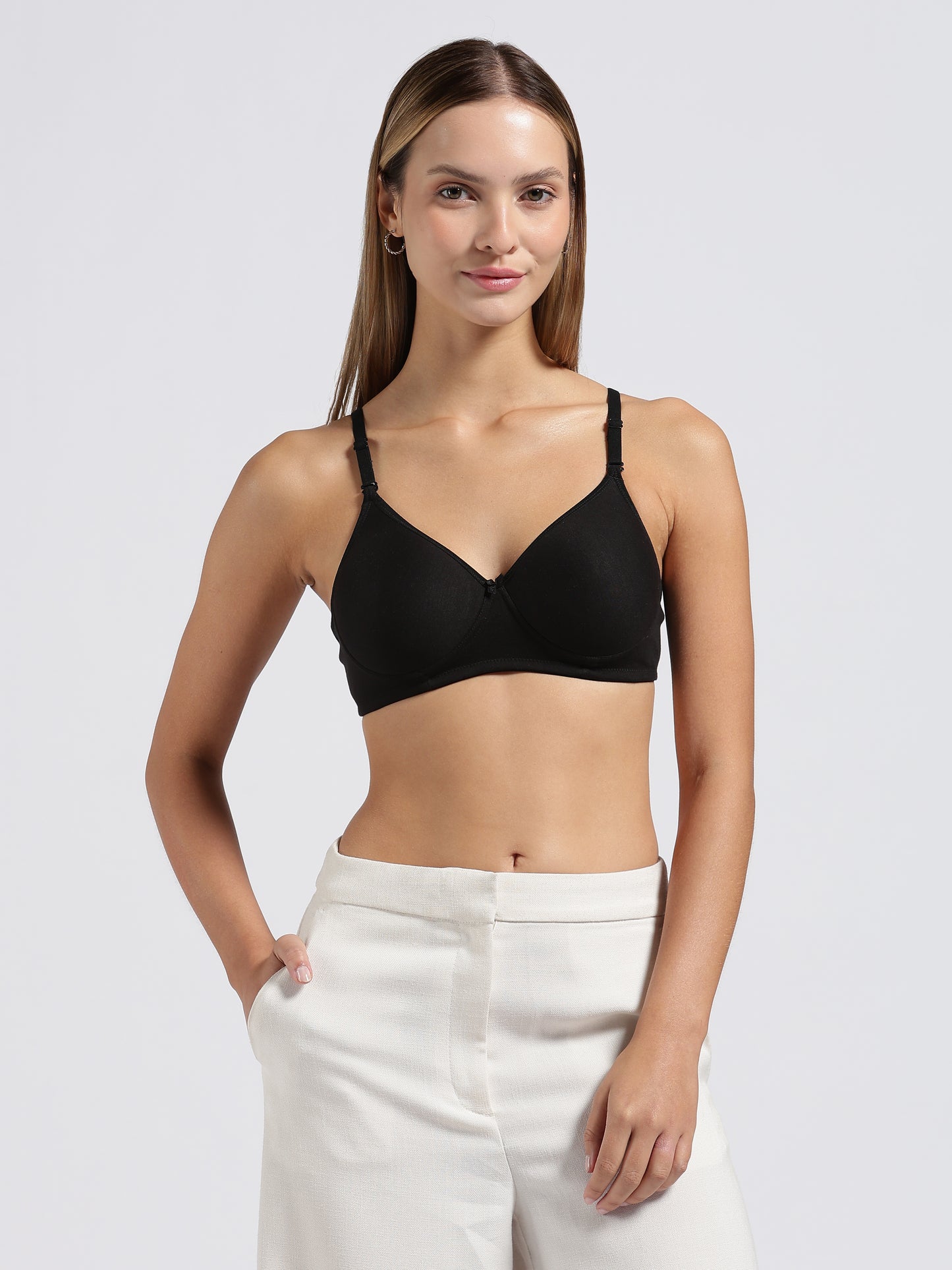 Black Cloud Fit Lightly Padded Bra