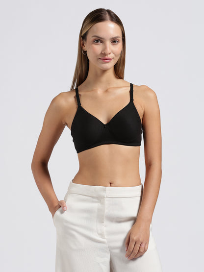 Black Cloud Fit Lightly Padded Bra