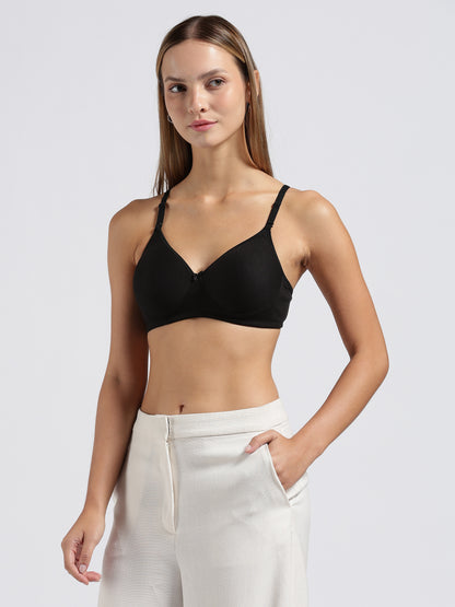 Black Cloud Fit Lightly Padded Bra