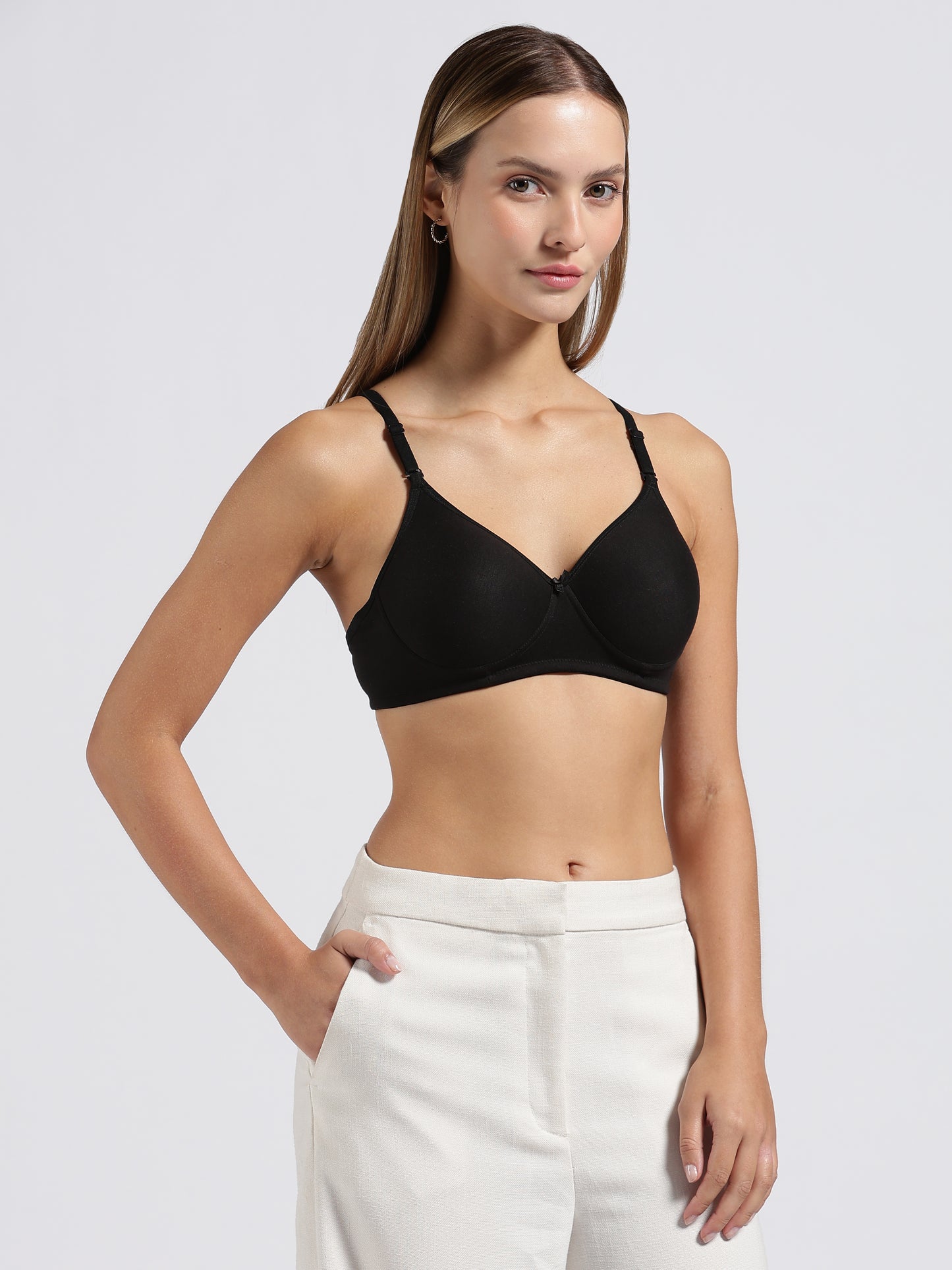 Black Cloud Fit Lightly Padded Bra