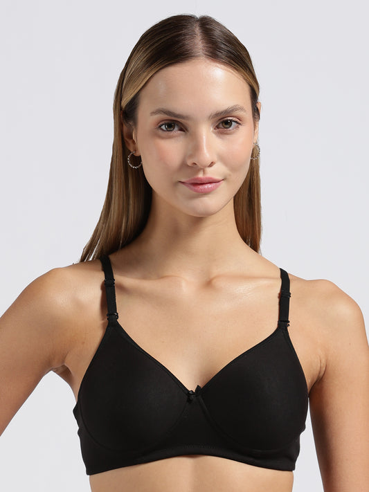 Black Cloud Fit Lightly Padded Bra