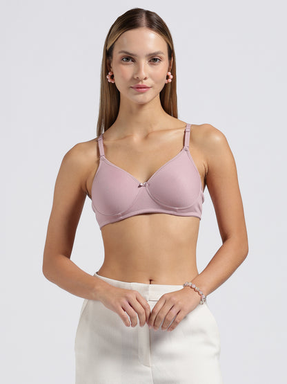 Dusty Rose Pink Cloud Fit Lightly Padded Bra