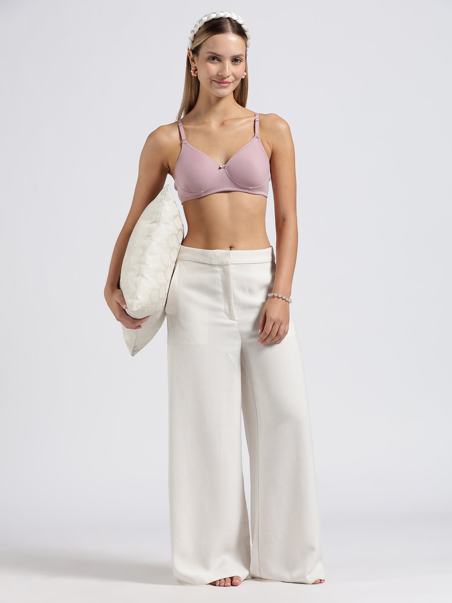 Dusty Rose Pink Cloud Fit Lightly Padded Bra