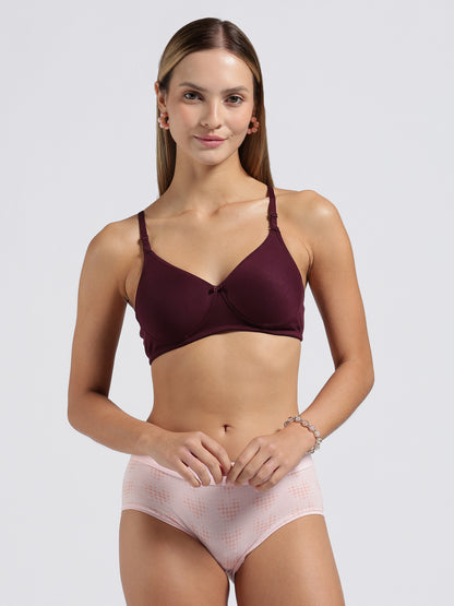 Wine Cloud Fit Lightly Padded Bra