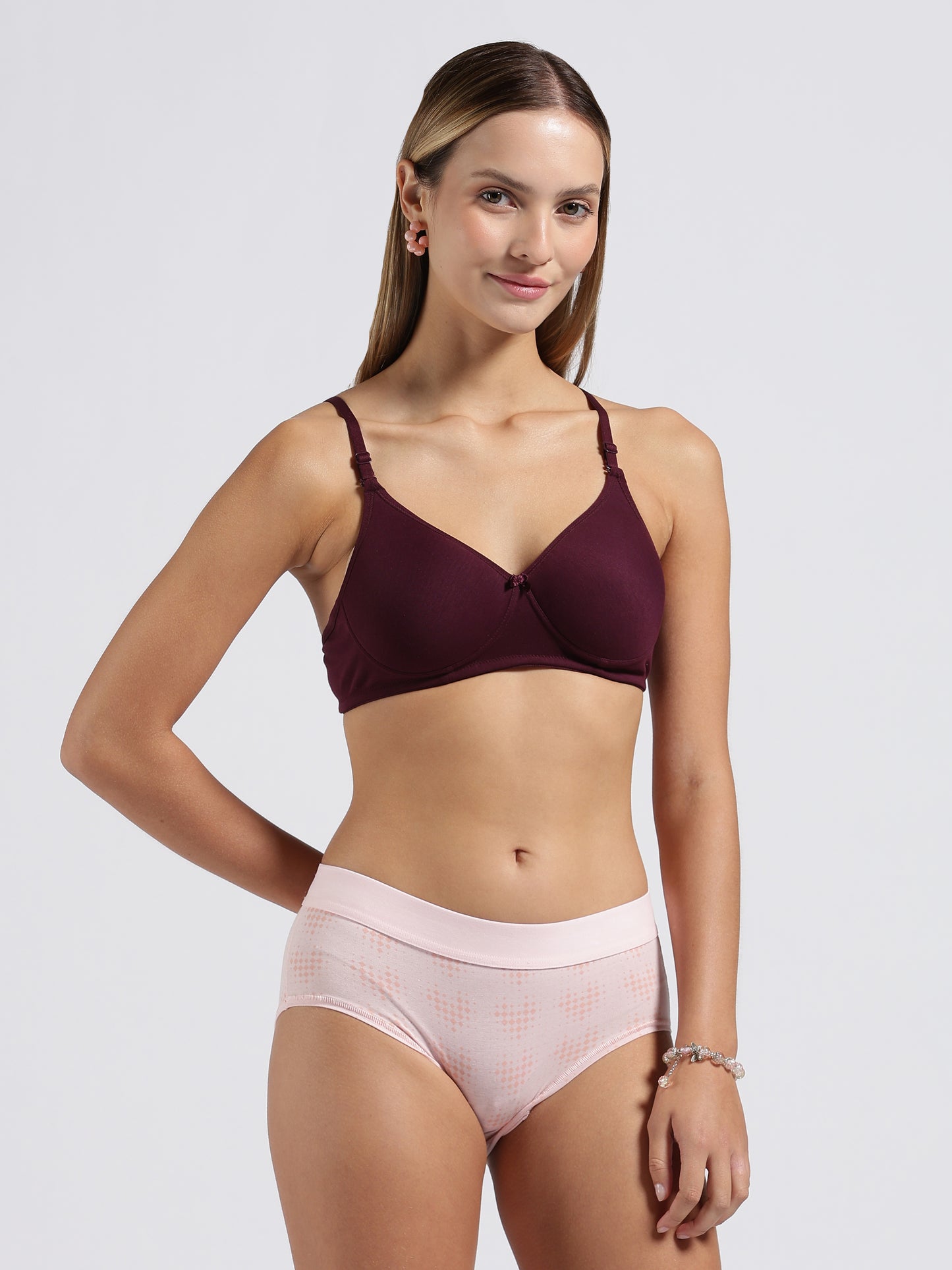 Wine Cloud Fit Lightly Padded Bra