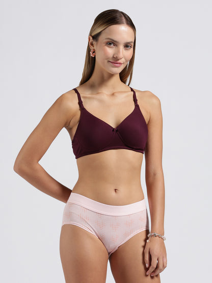 Wine Cloud Fit Lightly Padded Bra