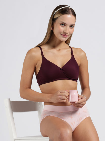Wine Cloud Fit Lightly Padded Bra